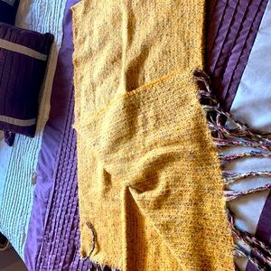 Snuggly blanket scarf mustard yellow